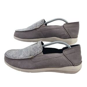 Clarks Mens 11 Gorwin Step Sneakers in Grey Suede NWOT